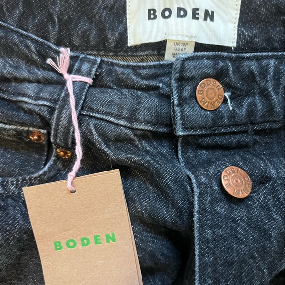 Boden button denim skirt size 8 petite - Picture 2 of 3